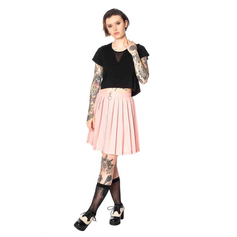 Banned - URBAN VAMP Jupe - Rose